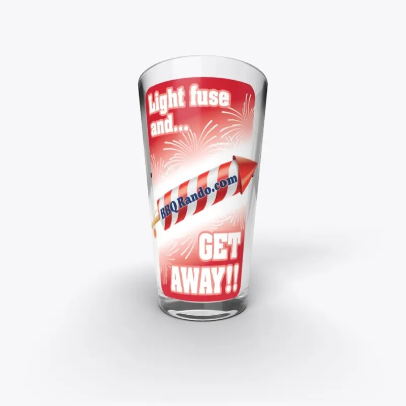 Light Fuse Pint Glass - Red